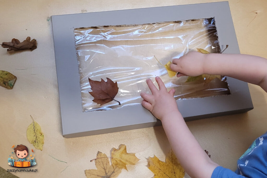 jesienna zabawa praca plastyczna montessori 2