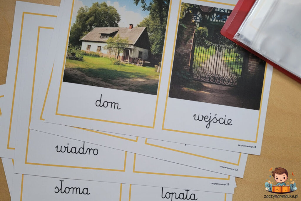 karty obrazkowe montessori jak korzystac portfolio 6