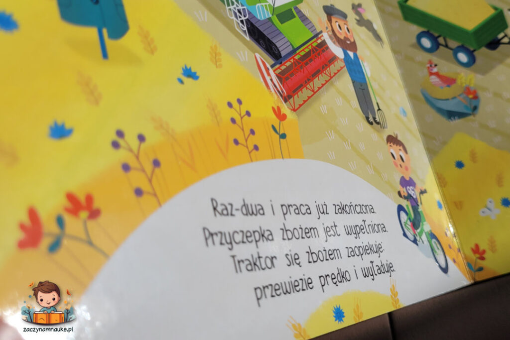 Przygody niezwykłych pojazdów. Traktorek. ksiazka dla rocznego dziecka