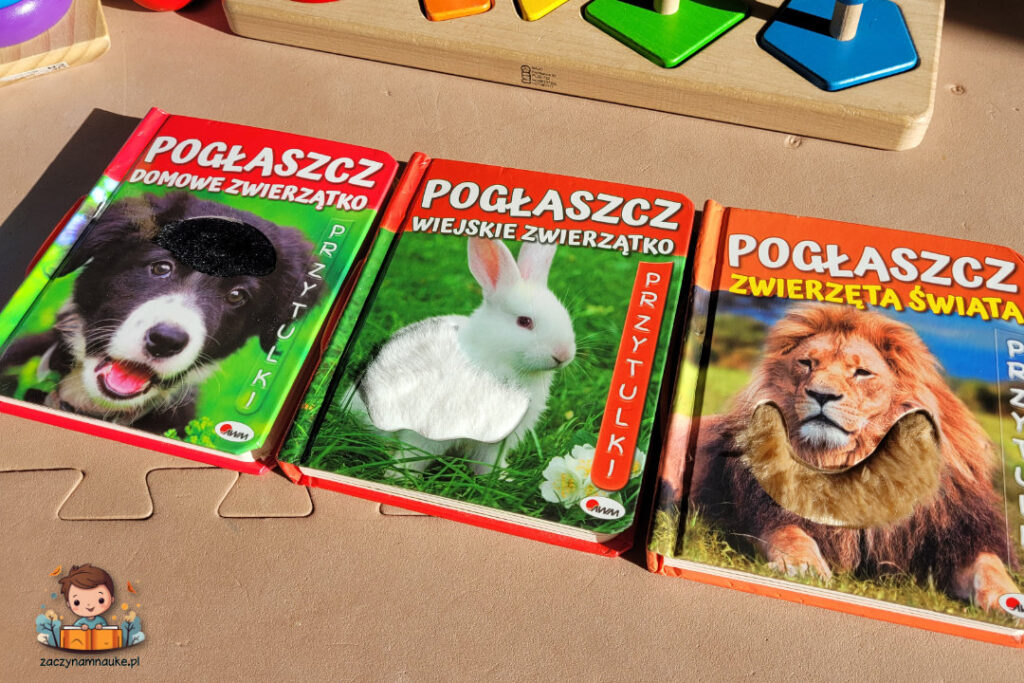 przytulaki poglaszcz zwierzatko ksiazka sensoryczna dla rocznego dziecka