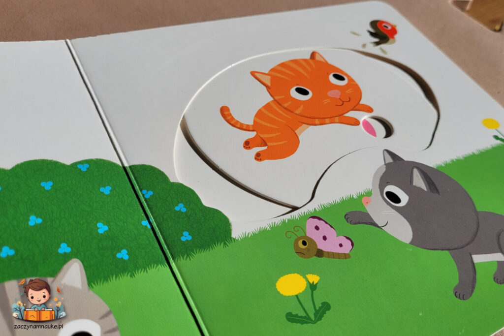 książki montessori dla niemowlaka dzien dobry kotku
