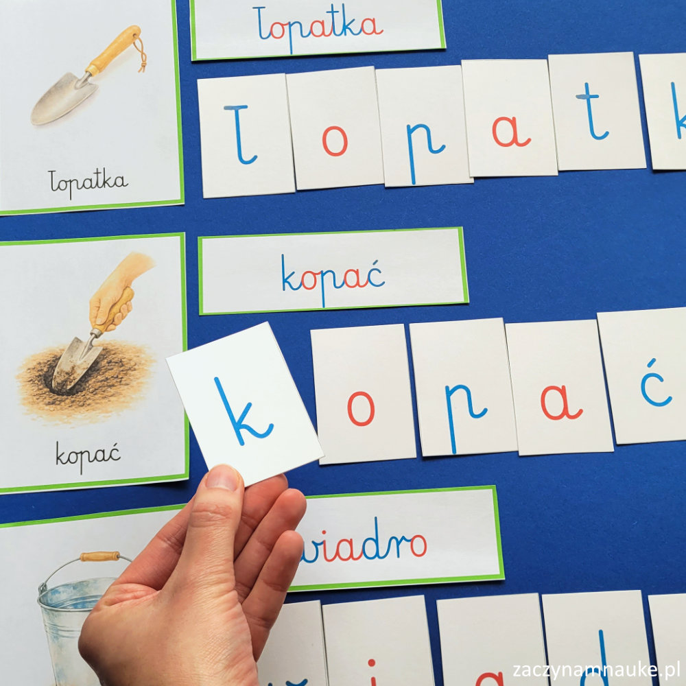wiosna do druku dla dzieci karty obrazkowe montessori trojdzielne symbole wiosny wiosenne zwiastuny 3