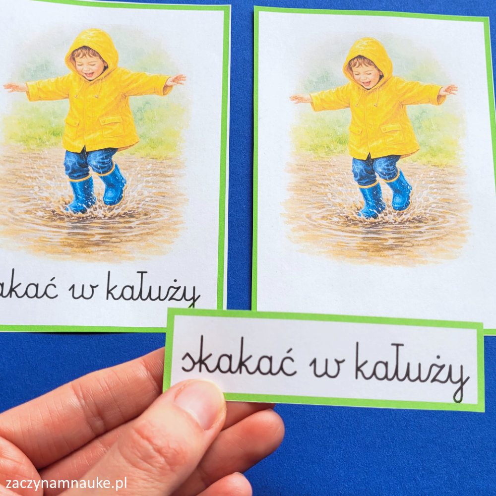 wiosna do druku dla dzieci karty obrazkowe montessori trojdzielne symbole wiosny wiosenne zwiastuny kwiaty 6