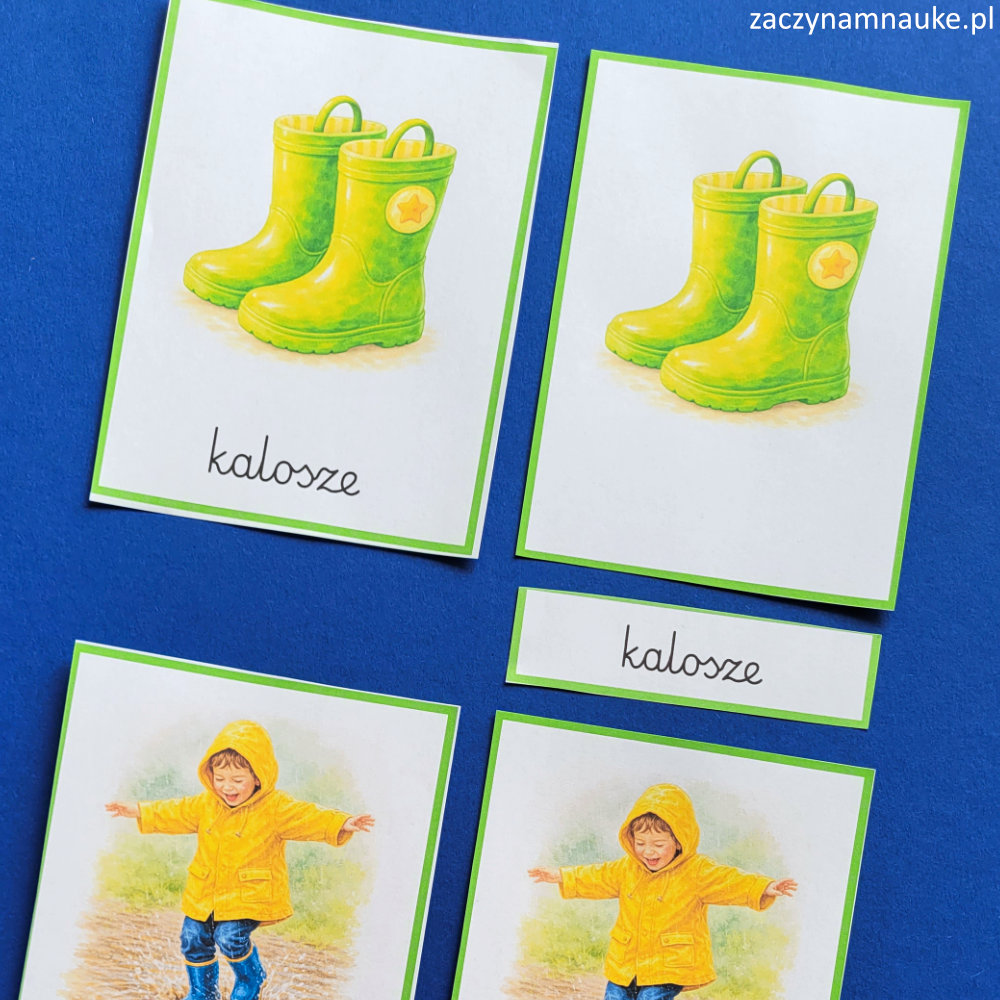 wiosna do druku dla dzieci karty obrazkowe montessori trojdzielne symbole wiosny wiosenne zwiastuny pogoda 2