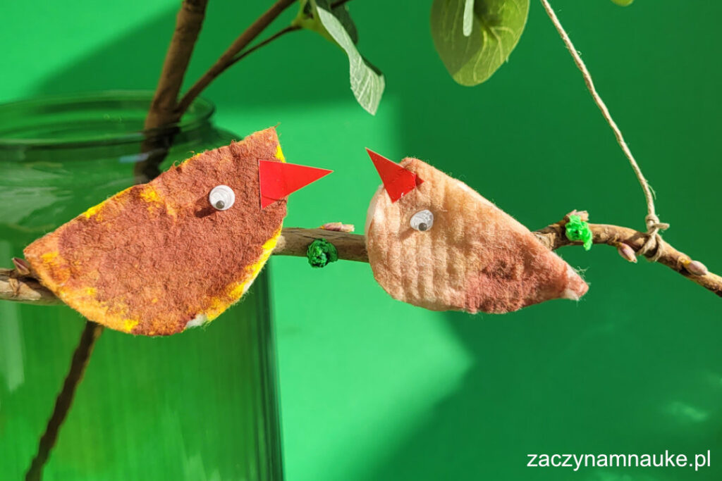 wiosna praca plastyczna przedszkole symbole wiosny plastyka powrot ptakow