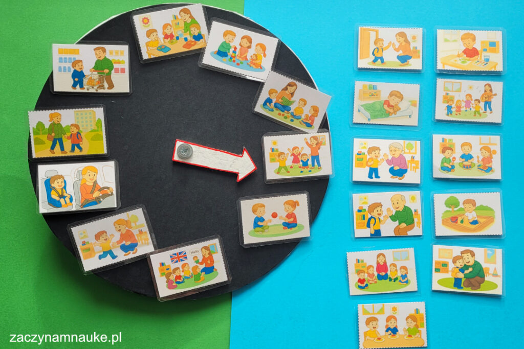 wizualny plan dnia przedszkolaka adaptacja dziecka do przedszkola zegar dla trzylatka 5