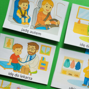 wizualny plan dnia przedszkolaka trzylatka karty obrazkowe nauka czasu moj dzien 3