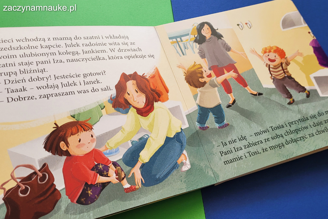 ksiazka o przedszkolku tosia i julek w przedszkolu montessori adaptacja do przedszkola 3