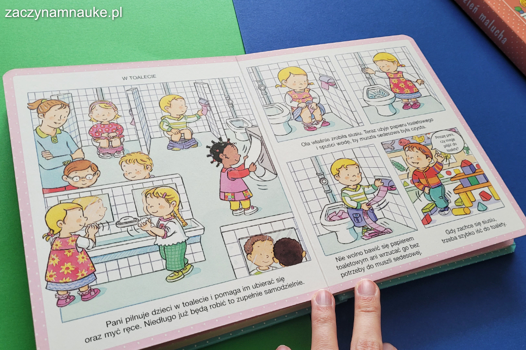 ksiazka o przedszkolku w przedszkolku obrazki dla maluchow montessori adaptacja do przedszkola 4