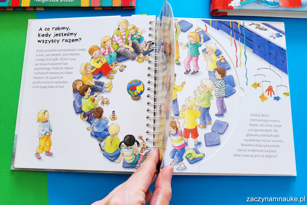 ksiazka z okienkami w moim przedszkolu sam montessori dla dzieci przedszkole adaptacja 4