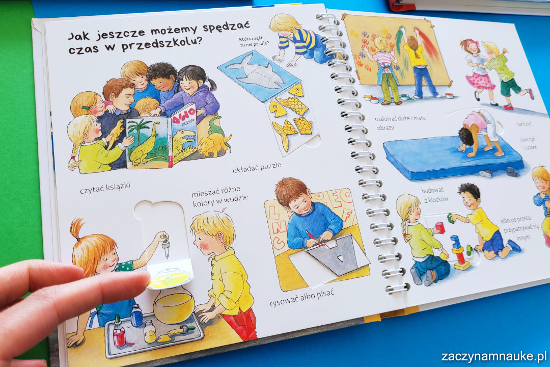 ksiazka z okienkami w moim przedszkolu sam montessori dla dzieci przedszkole adaptacja 4