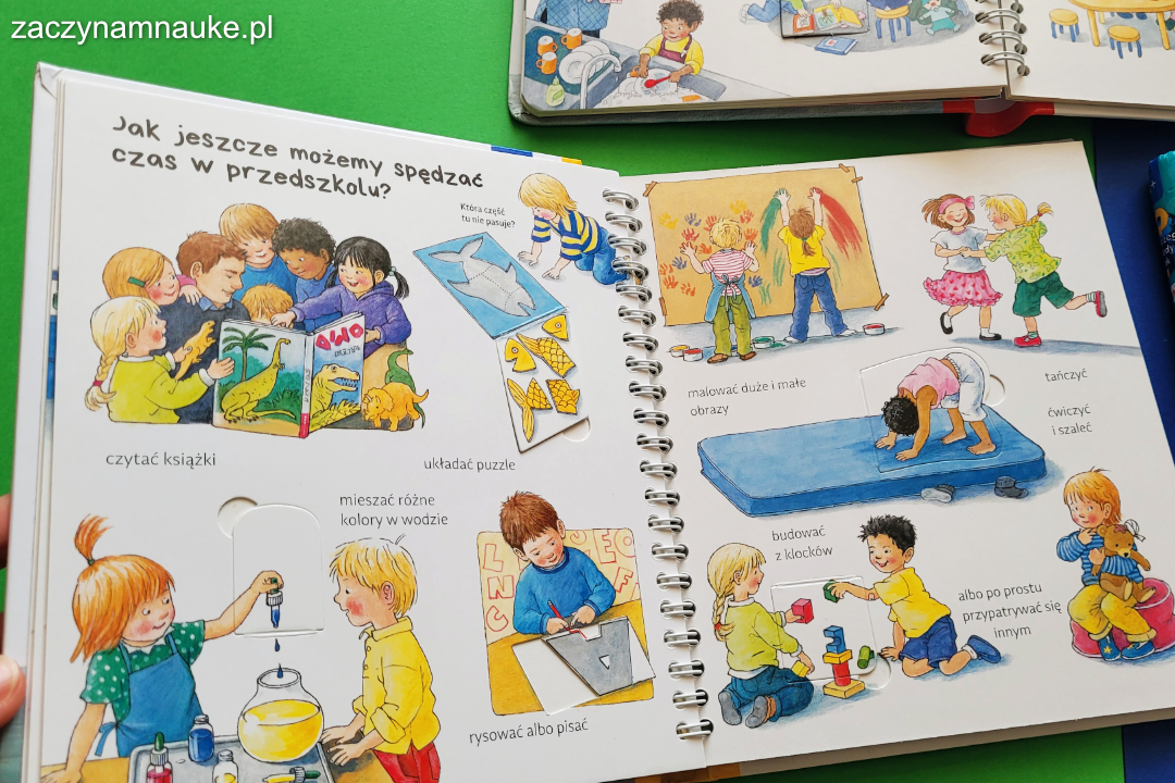 ksiazka z okienkami w moim przedszkolu sam montessori dla dzieci przedszkole adaptacja 4