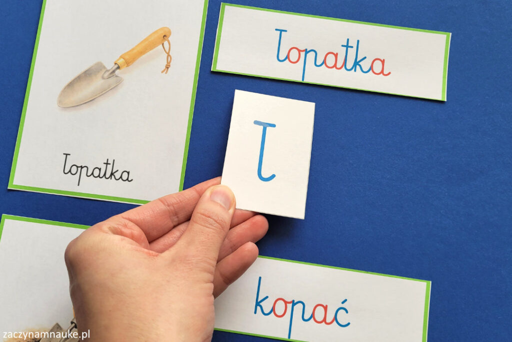 karty obrazkowe wiosna montessori wiosenne symbole do druku ruchomy alfabet montessori