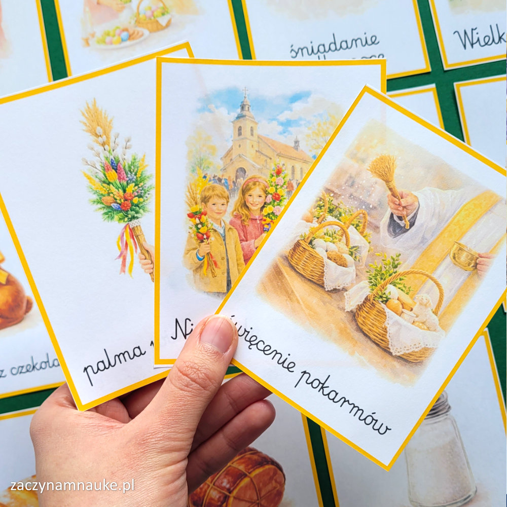 wielkanoc do druku dla dzieci pdf obrazki karty obrazkowe montessori nauka czytania i mowienia 4