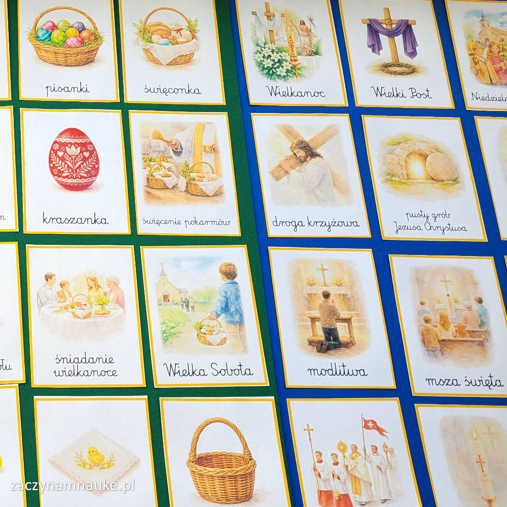 wielkanoc religia do druku karty wielkanocne obrazkowe montessori bog jezus symbole religijne wielkanocne 3