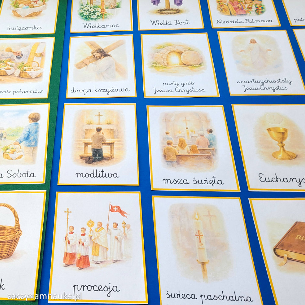 wielkanoc religia do druku karty wielkanocne obrazkowe montessori bog jezus symbole religijne wielkanocne 4