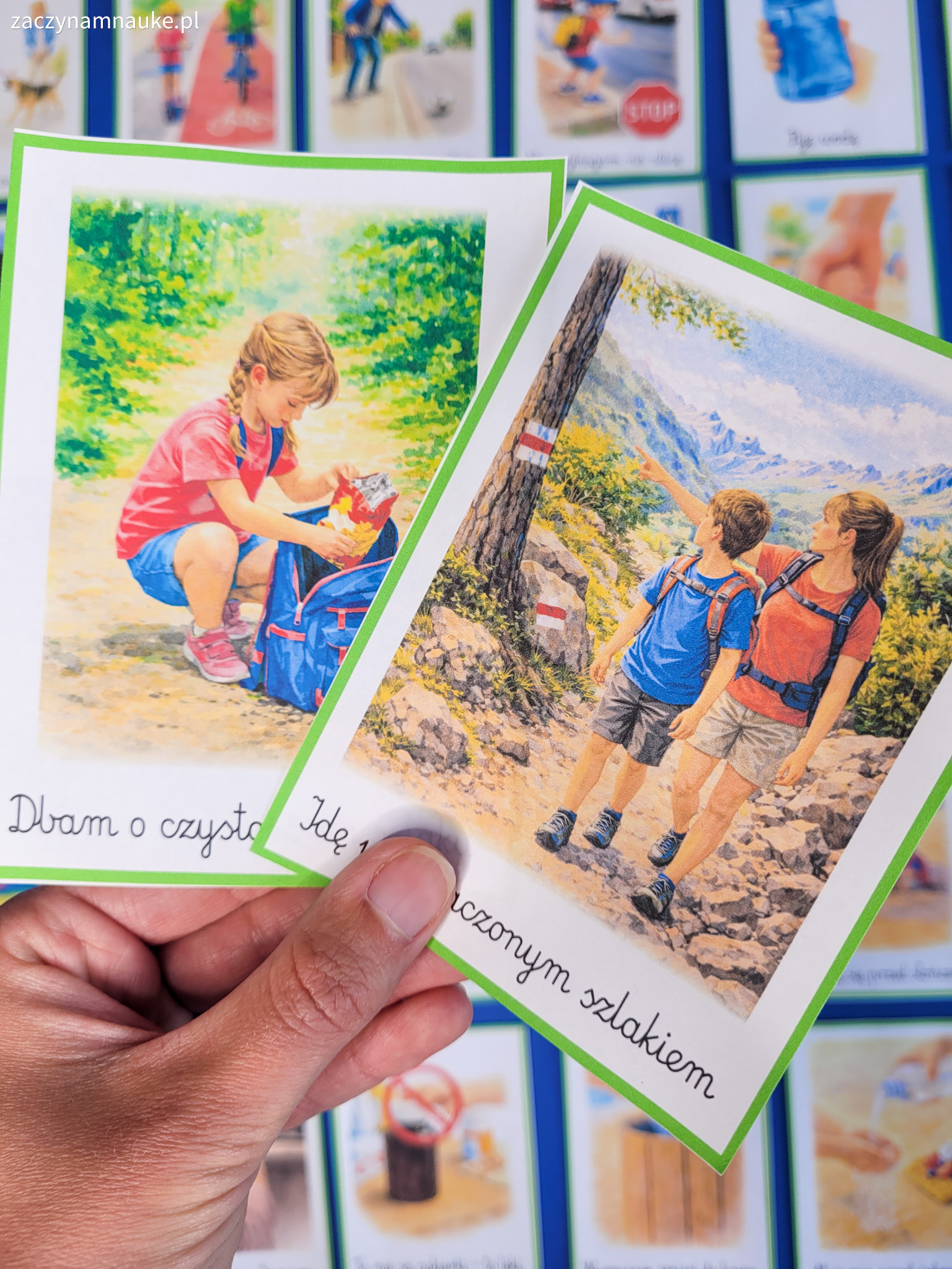 bezpieczne wakacje przedszkole dla dzieci lato w przedszkolu gazetka zestaw edukacyjny montessori