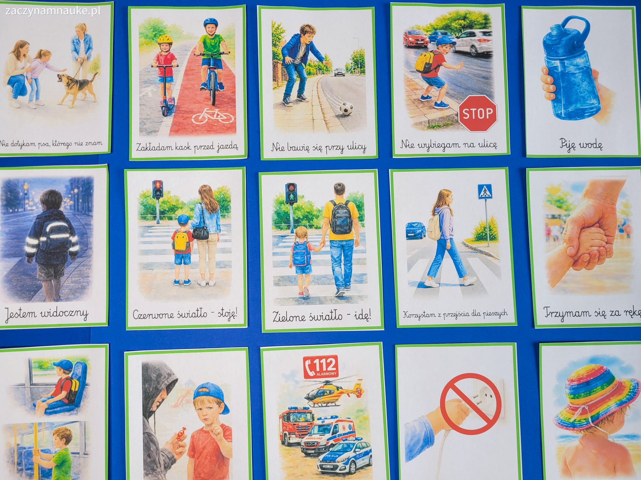 bezpieczne wakacje przedszkole dla dzieci lato w przedszkolu gazetka zestaw edukacyjny montessori