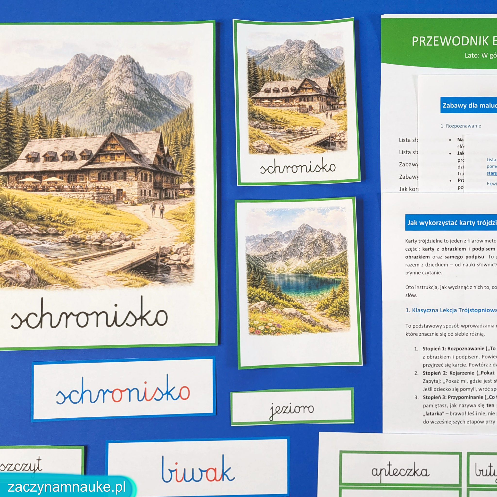 wakacje w gorach lato przedszkole karty pracy edukayjne montessori gorska wycieczka obrazki do druku pdf przyroda wczesnoszkolne zajecia 45
