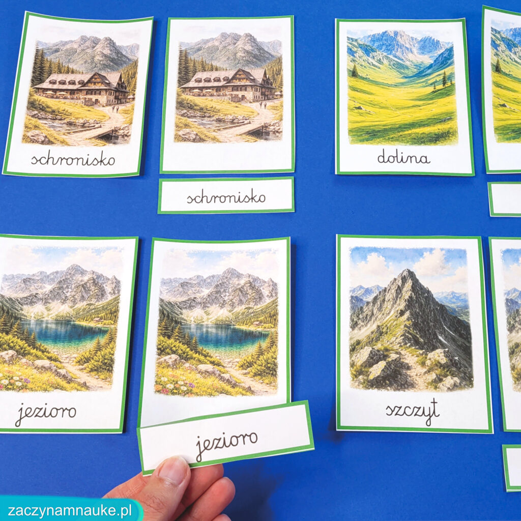 wakacje w gorach lato przedszkole karty pracy edukayjne montessori gorska wycieczka obrazki do druku pdf przyroda wczesnoszkolne zajecia 13