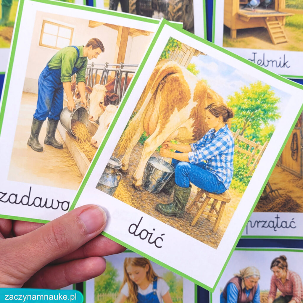 na wsi karty edukacyjne przedszkole szkola podstawowa wakacje maszyny rolnicze miejsca lato zajecia przedszkolne aktywnosci 1