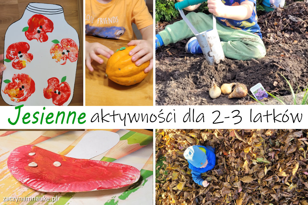 Jesienne prace plastyczne dla 2–3 latka – 14 prostych pomysłów z domu, ogrodu i spaceru