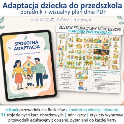 adaptacja dziecka do przedszkola poradnik wizualny plan dnia przedszkolaka